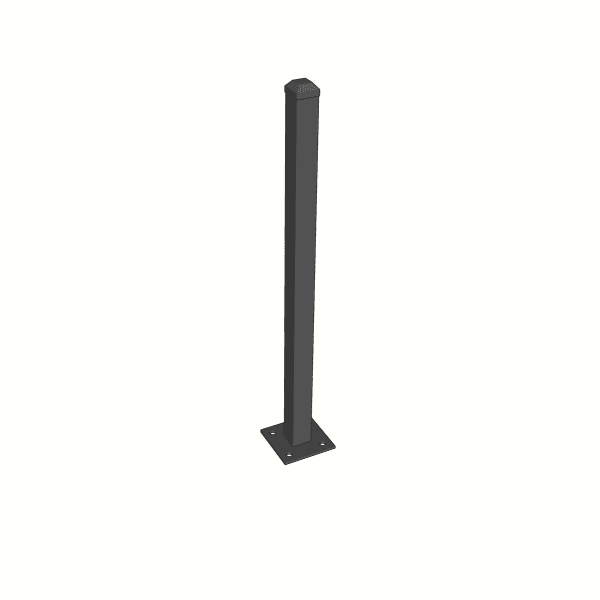 Flanged Top Fix Post
