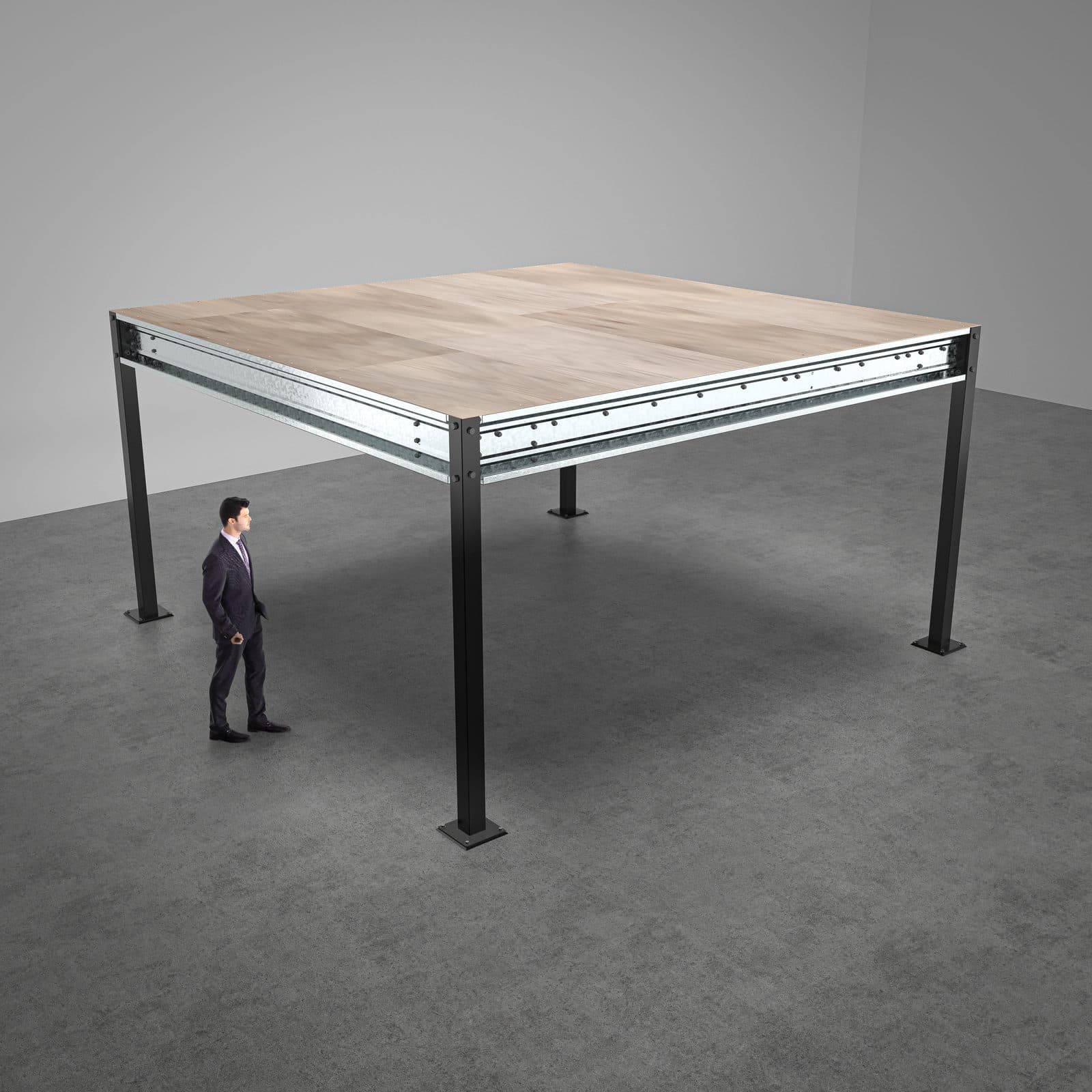 Render of the Altivo 4800 x 4800mm kitset mezzanine module